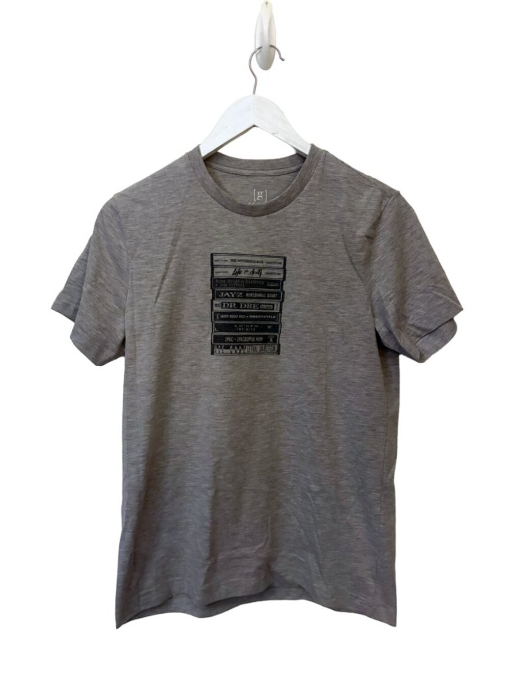 Hip Hop Cassette Tape Graphic T-Shirt Retro Rap Music Tee